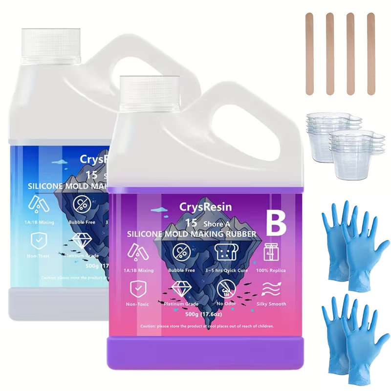 Soap Making Molds - 500ml 2 Botol Silikon Cair untuk