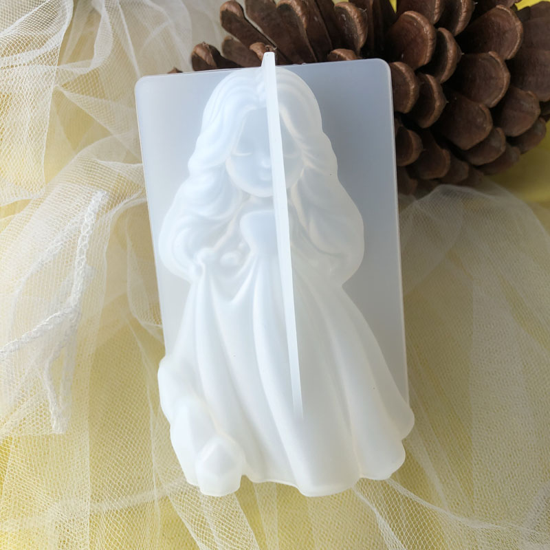 Soap Making Gifts - Cetakan lilin silikon putri imut 3D