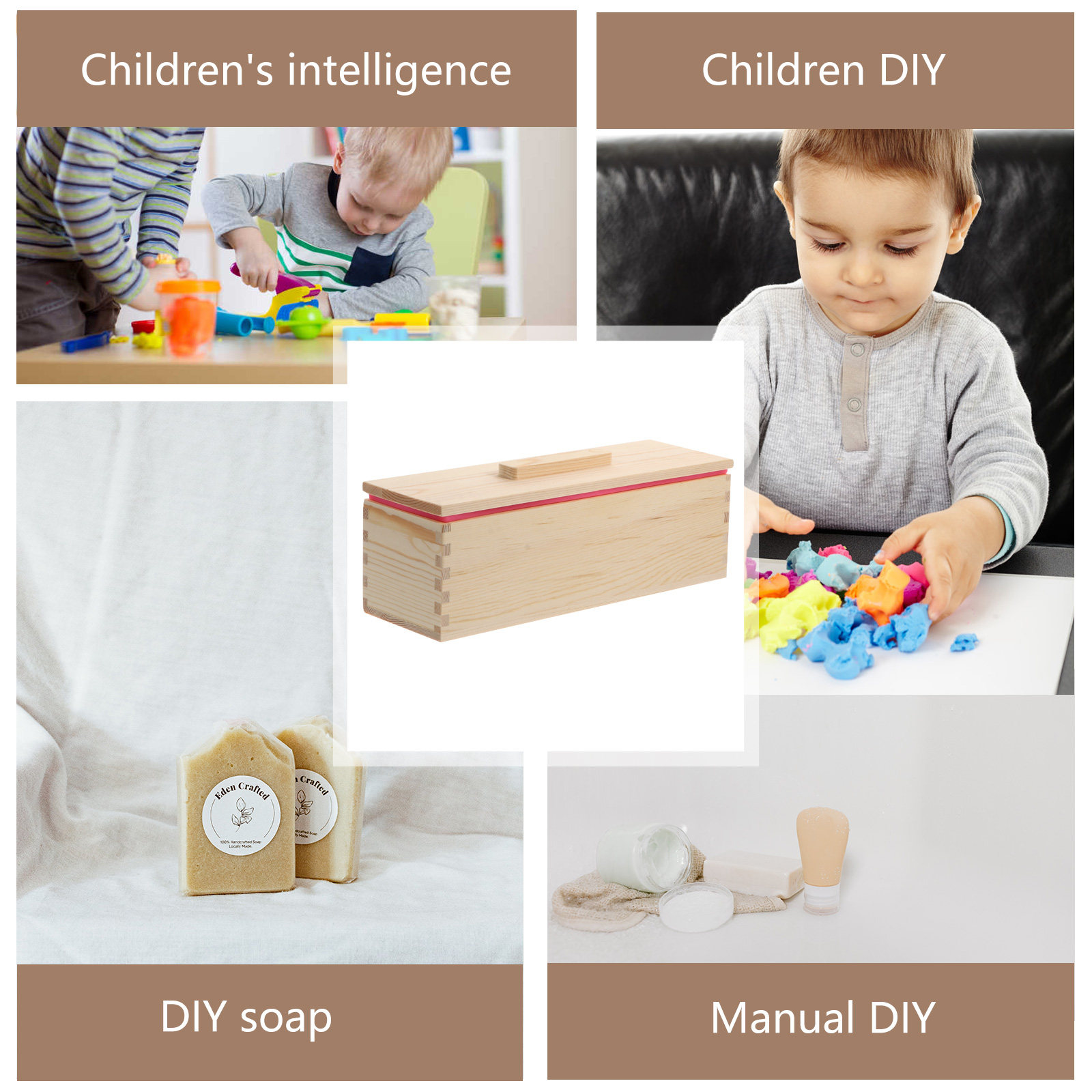 Quality Soap Making Kit - Kotak Cetakan Sabun Kayu Alami Berkualitas