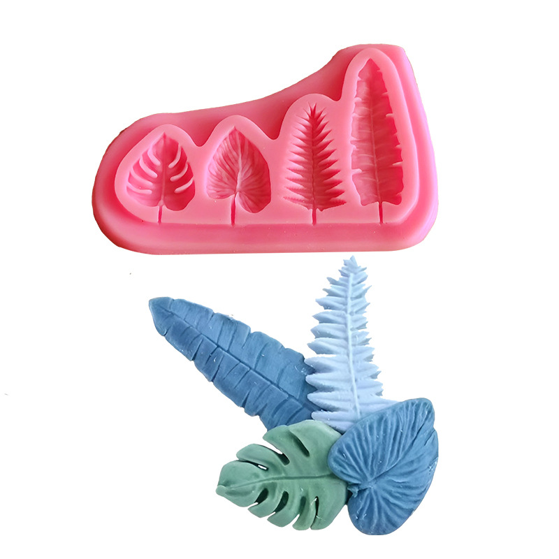Soap Making Molds - Cetakan Silikon Daun Palem dan Daun