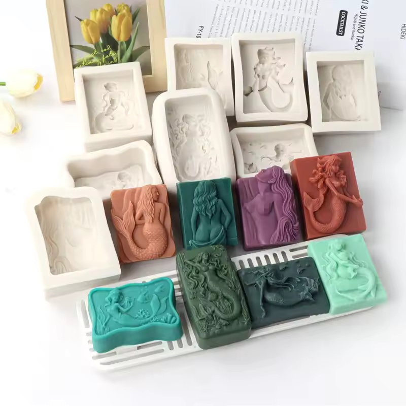 Soap Making Utensils - Cetakan Lilin Putri Duyung 3D Gaya