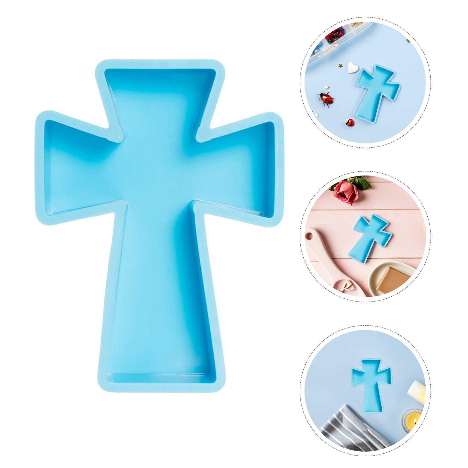 Soap Making Molds - Cetakan Silikon Bentuk Salib Untuk Pengecoran