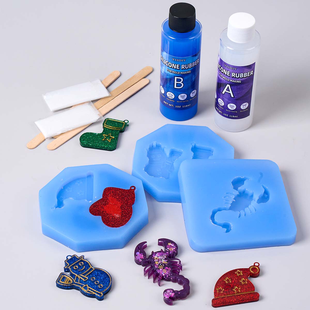 Kit Pembuatan Cetakan Silikon  - Soap Making Kit ulasan dan harga