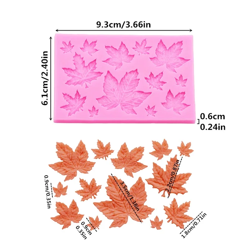 Set Cetakan Silikon Daun Maple - Soap Making Molds ulasan dan harga