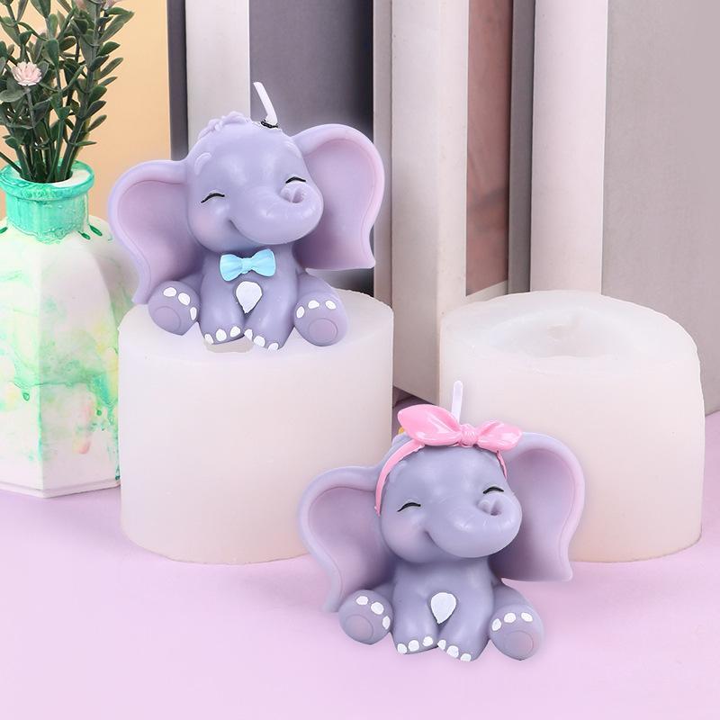 Cetakan Lilin Silikon Gajah 3D - Soap Making Utensils ulasan dan harga