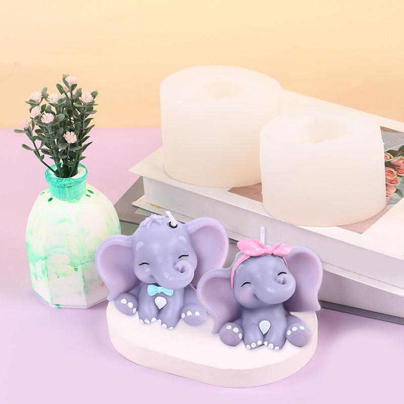 Cetakan Lilin Silikon Gajah 3D - Soap Making Utensils ulasan dan harga