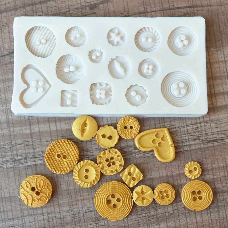 Cetakan Silikon Bentuk Kancing - Soap Making Utensils ulasan dan harga