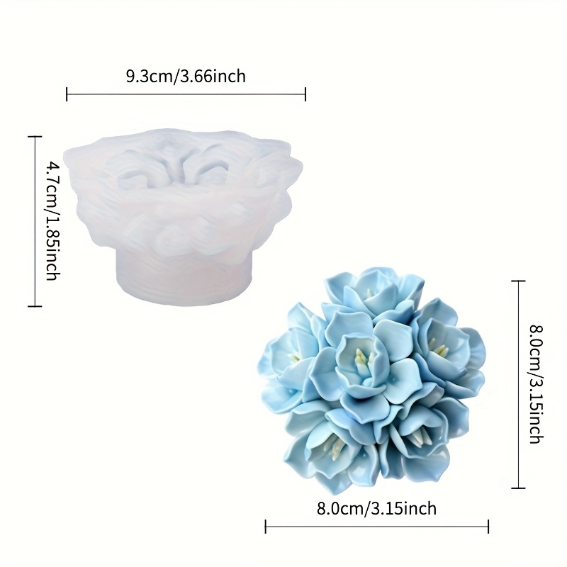 1 Cetakan Silikon Lilin Hydran - Soap Making Molds ulasan dan harga
