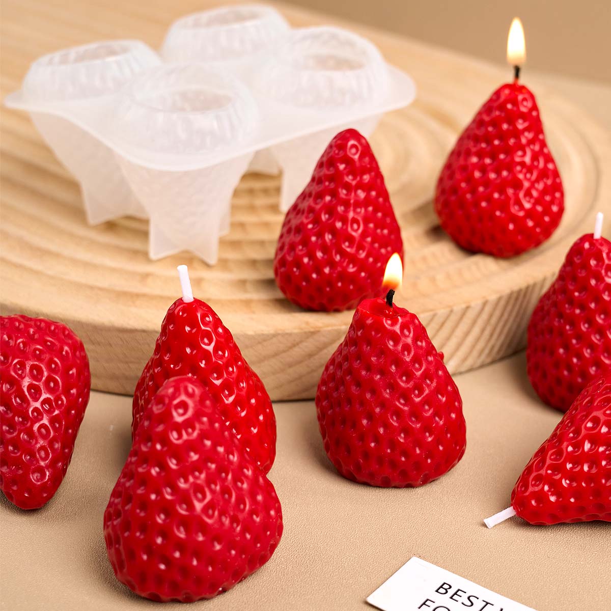 4 Buah Cetakan Lilin Silikon S - Soap Making Gifts ulasan dan harga
